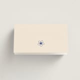 "two toned" - Place Cards in Marseille Bleu by Deborah Chou - Blank front