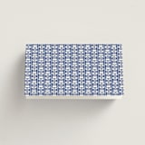 "two toned" - Place Cards in Marseille Bleu by Deborah Chou - Folded Back of Card