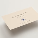 "two toned" - Place Cards in Marseille Bleu by Deborah Chou - Detail