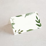 "Hydrangea Frame" - Place Cards in Periwinkle by Susan Moyal - Blank front
