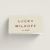 "Rose Ink" - Place Cards in Rust by Ani Somi - Folded with Free Guest Printing