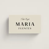 "Milagro" - Place Cards in Ivory by Ani Somi - Front