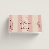 "Thompson" - Place Cards in Rose by Jennifer Lew - Folded with Free Guest Printing