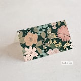 "Garden at Blue Hill" - Place Cards in Meadow by Jennifer Wick - Folded Back of Card