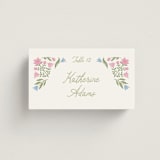 "Folk Garden" - Place Cards in Garden by Creo Study - Front