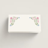 "Folk Garden" - Place Cards in Garden by Creo Study - Blank Front