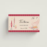 "Velvet Cherry" - Place Cards in Cherry by Sarah Rosenthal - Front