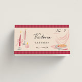 "Velvet Cherry" - Place Cards in Cherry by Sarah Rosenthal - Folded with Free Guest Printing