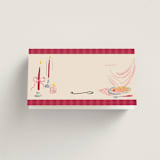 "Velvet Cherry" - Place Cards in Cherry by Sarah Rosenthal - Blank Front