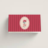 "Velvet Cherry" - Place Cards in Cherry by Sarah Rosenthal - Folded Back of Card