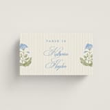 "Patterned florals" - Place Cards in Powder by Creo Study - Front