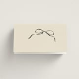 "Inkwoven" - Place Cards in Tuxedo by Jelena Vuletic - Folded Back of Card