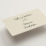 "Inkwoven" - Place Cards in Tuxedo by Jelena Vuletic - Detail