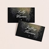"Starry, Starry Night" - Place Cards in Shadow by Elly - Front with Free Guest Printing