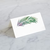 "Tropical Foliage" - Place Cards in Fern by Hooray Creative - Blank front