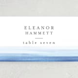 "Watercolour Stripe" - Place Cards in Azure by Bethan - Detail