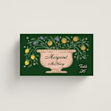 "Bountiful" - Place Cards in Verde by Paper Sun Studio - Front with Free Guest Printing