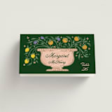 "Bountiful" - Place Cards in Verde by Paper Sun Studio - Folded with Free Guest Printing