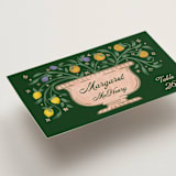 "Bountiful" - Place Cards in Verde by Paper Sun Studio - Detail