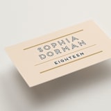 "Street Bistro" - Place Cards in Latte by Wonderland - Detail