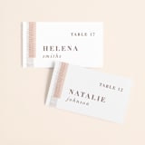 "engrained" - Place Cards in Blossom by Robin Ott - Front with Free Guest Printing