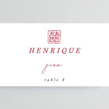 "Double Xi" - Place Cards in Cherry by fatfatin - Detail