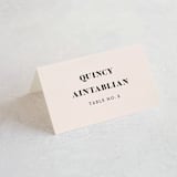 "Finally" - Place Cards in Ivory by Up Up Creative - Folded with Free Guest Printing