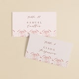"Terracotta" - Place Cards in Rust by Kanika Mathur - Front with Free Guest Printing