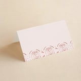"Terracotta" - Place Cards in Rust by Kanika Mathur - Blank front