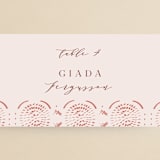 "Terracotta" - Place Cards in Rust by Kanika Mathur - Detail