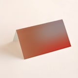 "Retro Grid" - Place Cards in Sunset by Simona Camp - Blank front