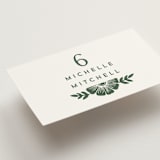 "Block Print Frame" - Place Cards in Fern by Katharine Watson - Detail