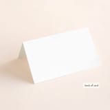 "Plaza" - Place Cards in Onyx by Lauren Chism - Folded Back of Card