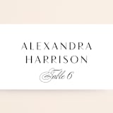 "Plaza" - Place Cards in Onyx by Lauren Chism - Detail