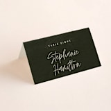 "delicate seal" - Place Cards in Olive by Lindsay Stetson Thompson - Folded with Free Guest Printing