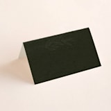 "delicate seal" - Place Cards in Olive by Lindsay Stetson Thompson - Blank front