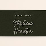 "delicate seal" - Place Cards in Olive by Lindsay Stetson Thompson - Detail