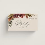 "poetique" - Place Cards in Autumn by Kate Ahn - Front with Free Guest Printing
