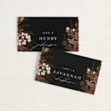 "Falling into Love" - Place Cards in Rustic by Chris Griffith - Front with Free Guest Printing