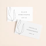 "Denali" - Place Cards in Linen by Carly Reed Walker - Front with Free Guest Printing
