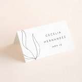 "Denali" - Place Cards in Linen by Carly Reed Walker - Folded with Free Guest Printing