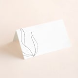 "Denali" - Place Cards in Linen by Carly Reed Walker - Blank front