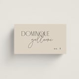 "Layered" - Place Cards in Natural by Kelly Schmidt - Front with Free Guest Printing