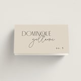 "Layered" - Place Cards in Natural by Kelly Schmidt - Folded with Free Guest Printing