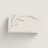 "Waldorf" - Place Cards in Taupe by Kelly Schmidt - Blank front