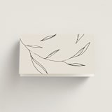 "Waldorf" - Place Cards in Taupe by Kelly Schmidt - Folded Back of Card