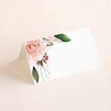 "Blossom" - Place Cards in Blush by Susan Moyal - Blank front