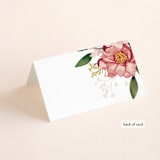 "Blossom" - Place Cards in Blush by Susan Moyal - Folded Back of Card
