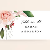 "Blossom" - Place Cards in Blush by Susan Moyal - Detail