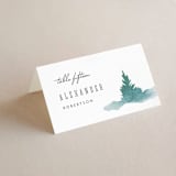 "Forest air" - Place Cards in Forest by Yuliya Evseeva - Folded with Free Guest Printing